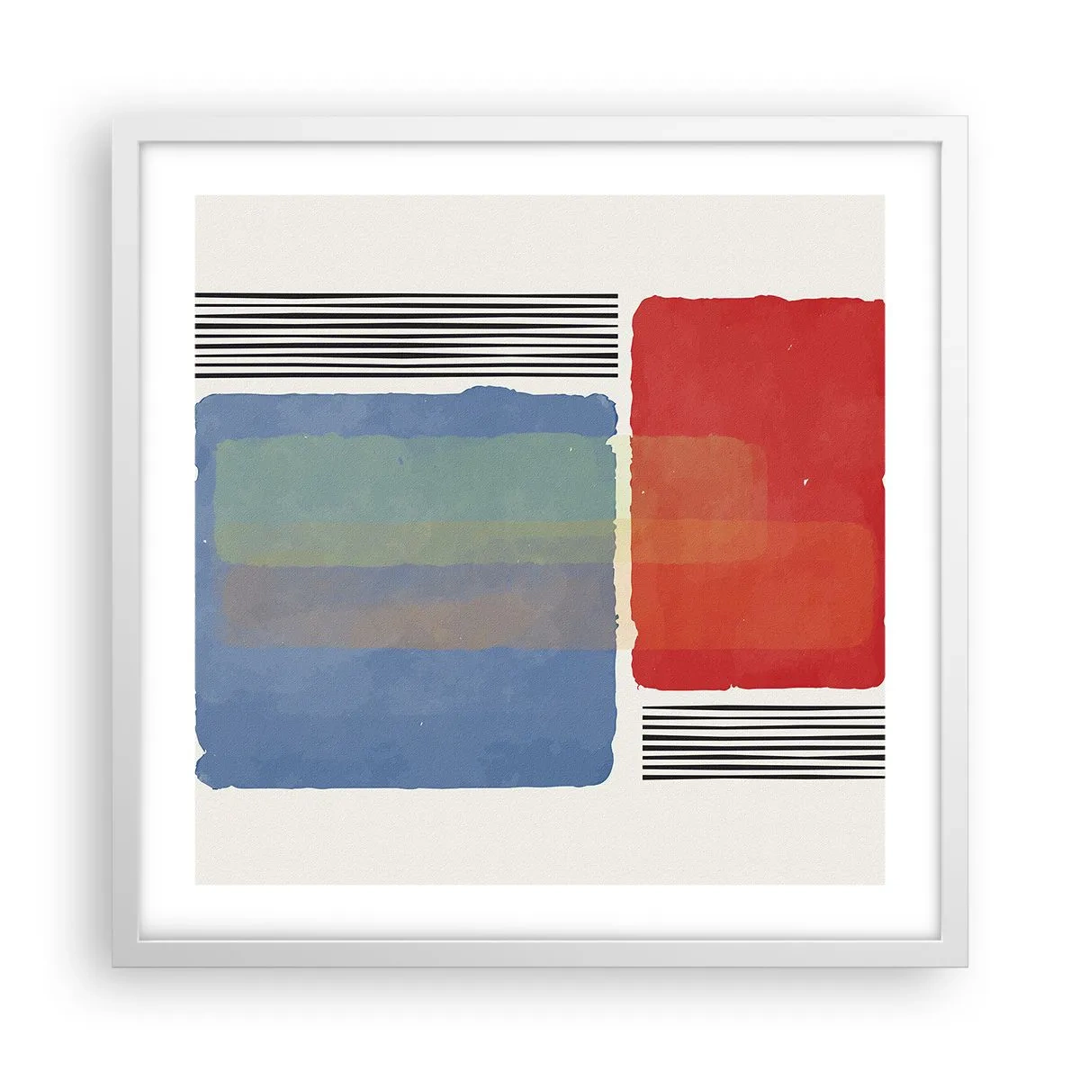 Poster in white frmae - Spirit and Letter of Geometry - 50x50 cm