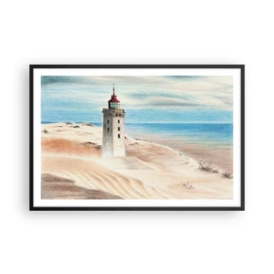 Poster in black frame - Always Staring at the Sea - 91x61 cm