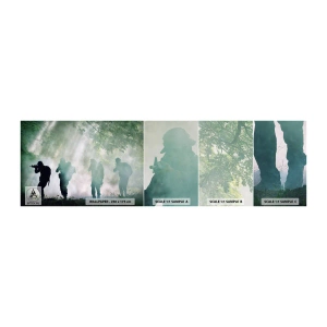 Photo Wallpaper Sample Self-Adhesive Deluxe Sticker - One for All.. - Soldier, Weapon, Rifle - 100x30 cm