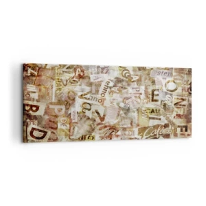 Canvas picture - Jumbled up Words - 120x50 cm