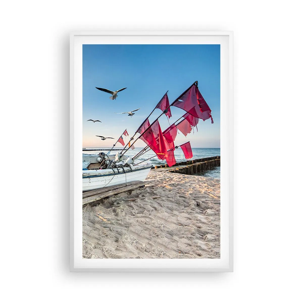 Poster in white frmae - Deserved Rest - 61x91 cm