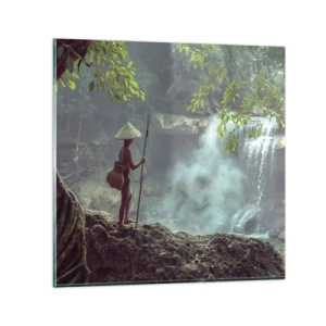 Glass picture - Friends with Nature - 60x60 cm