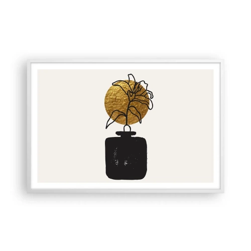 Poster in white frmae - Beauty Precious as Gold - 91x61 cm