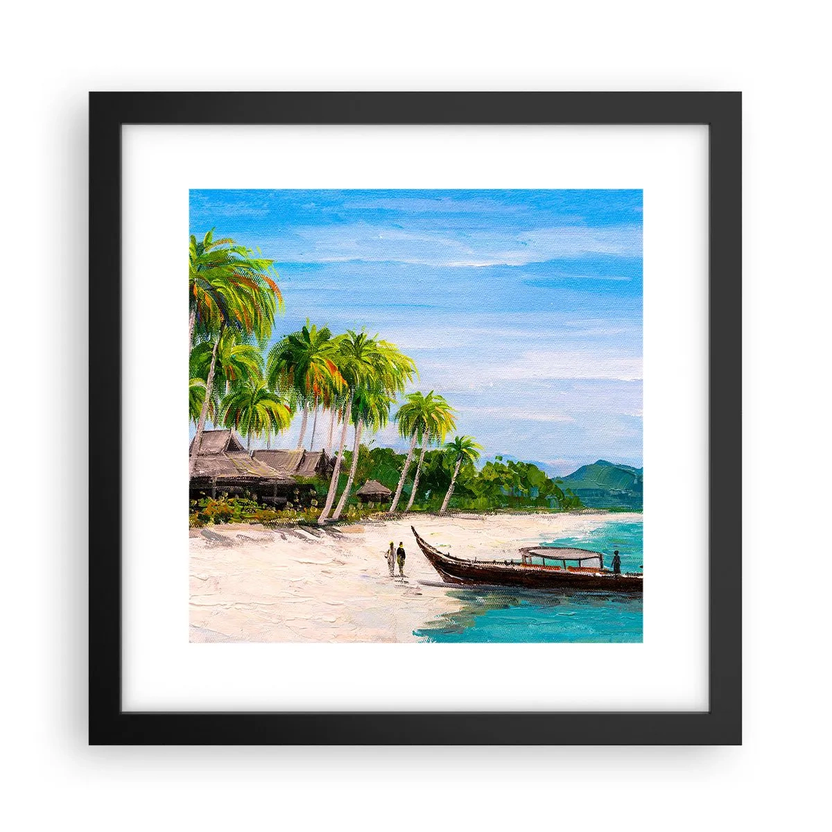 Poster in black frame - Exotic Dream - 30x30 cm