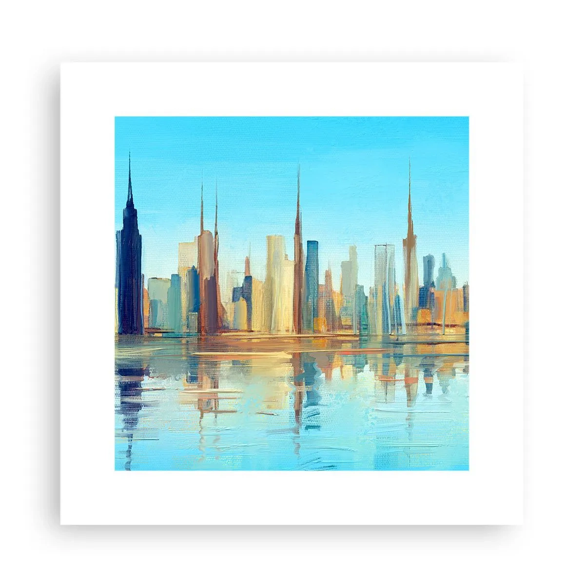 Poster - Sunny Metropolis - 30x30 cm