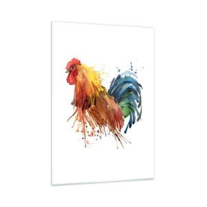 Glass picture - King Rooster - 50x70 cm