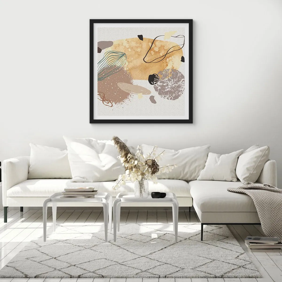 Poster in black frame - Applied Splashing - 50x50 cm