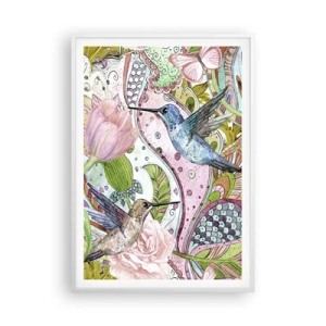 Poster in white frmae - Entwined in the Vines - 70x100 cm