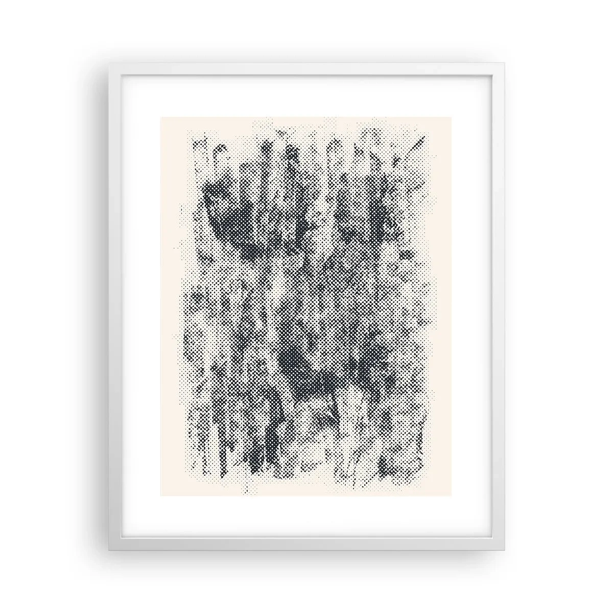 Poster in white frmae - Foggy Composition - 40x50 cm