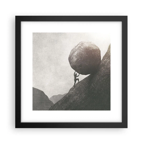 Poster in black frame - I Believe against Hope - 30x30 cm