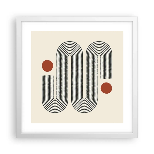 Poster in white frmae - From Beginning till the End - 40x40 cm