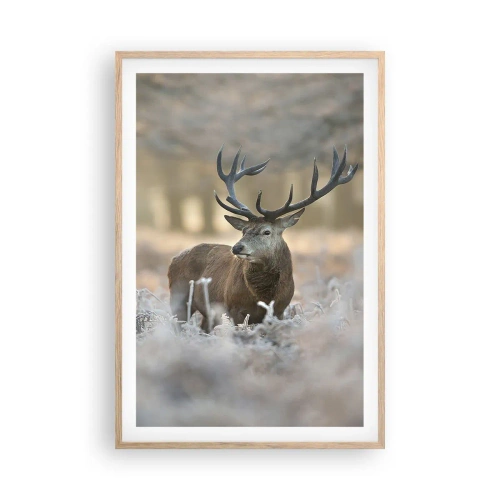Poster in light oak frame - Chilly Morning - 61x91 cm