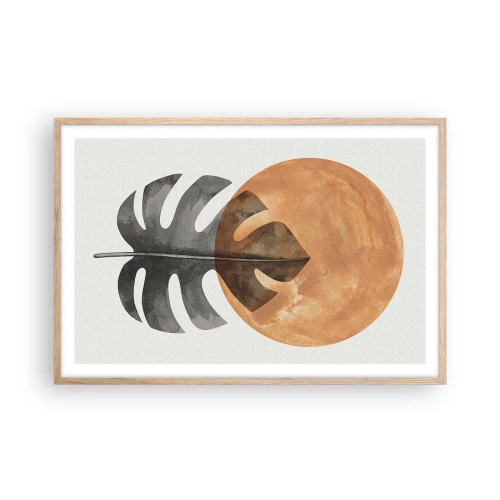 Poster in light oak frame - Always the Sun - 91x61 cm