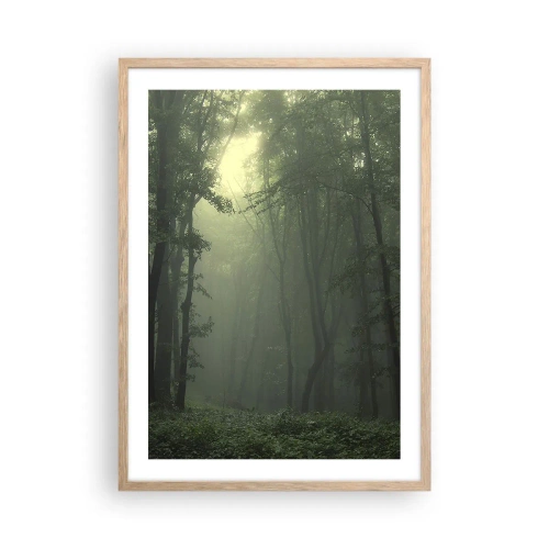 Poster in light oak frame - Before It Wakes Up - 50x70 cm