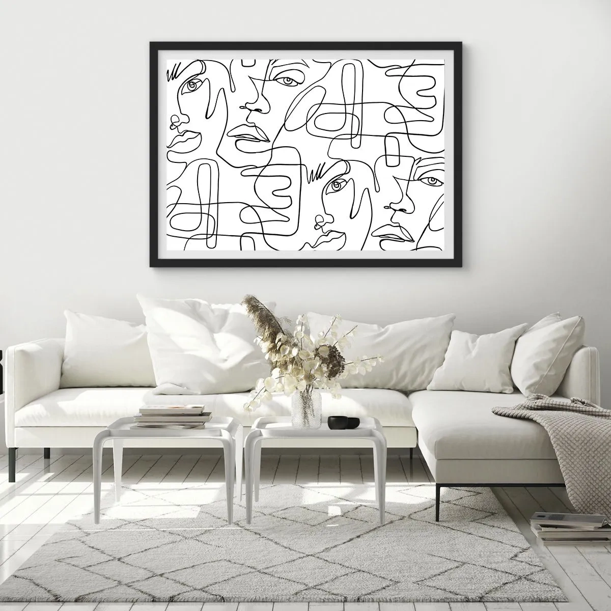 Poster in black frame - Tangled up in Emotions - 50x40 cm