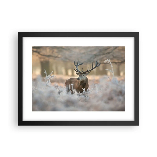 Poster in black frame - Chilly Morning - 40x30 cm