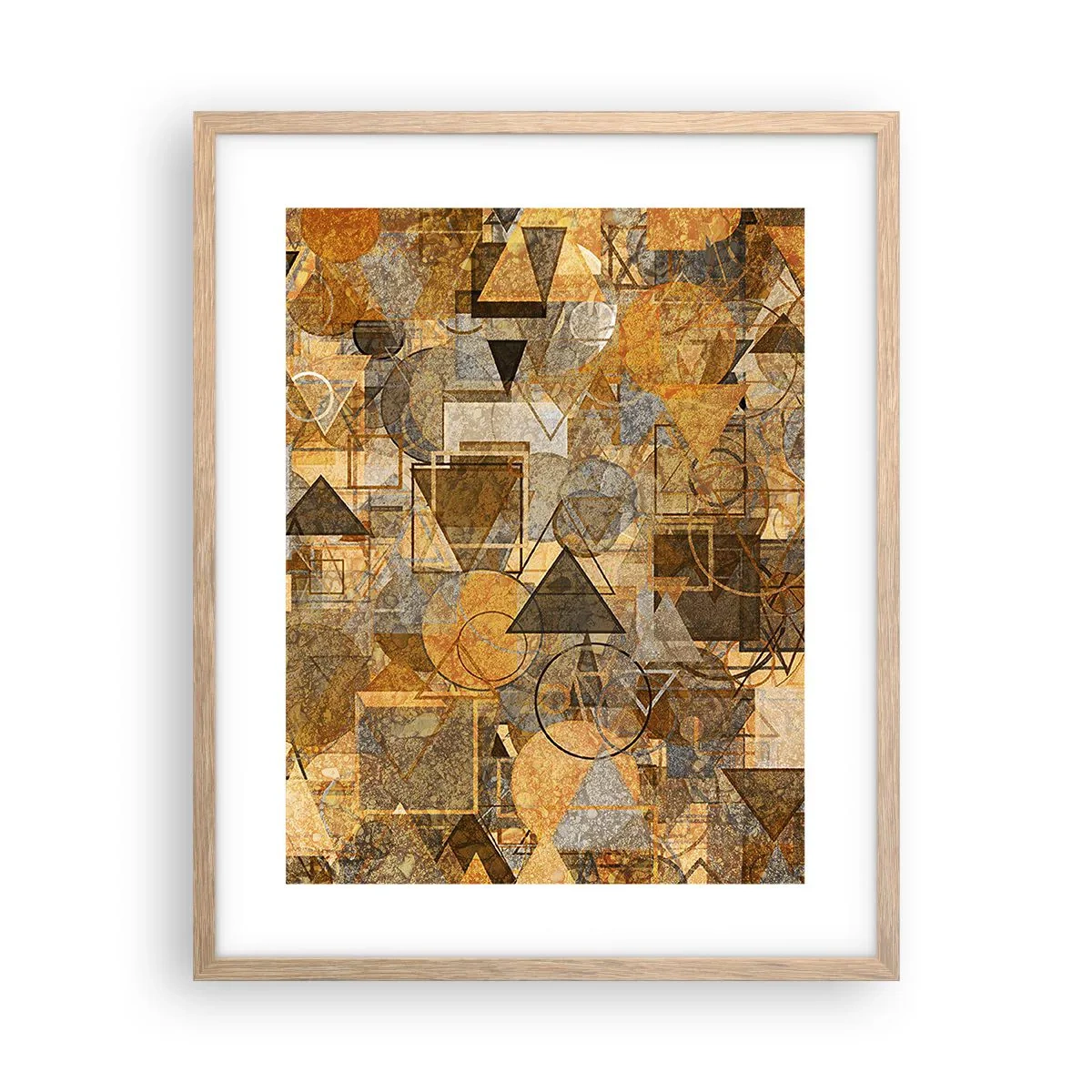 Poster in light oak frame - World Caught in One Form - 40x50 cm