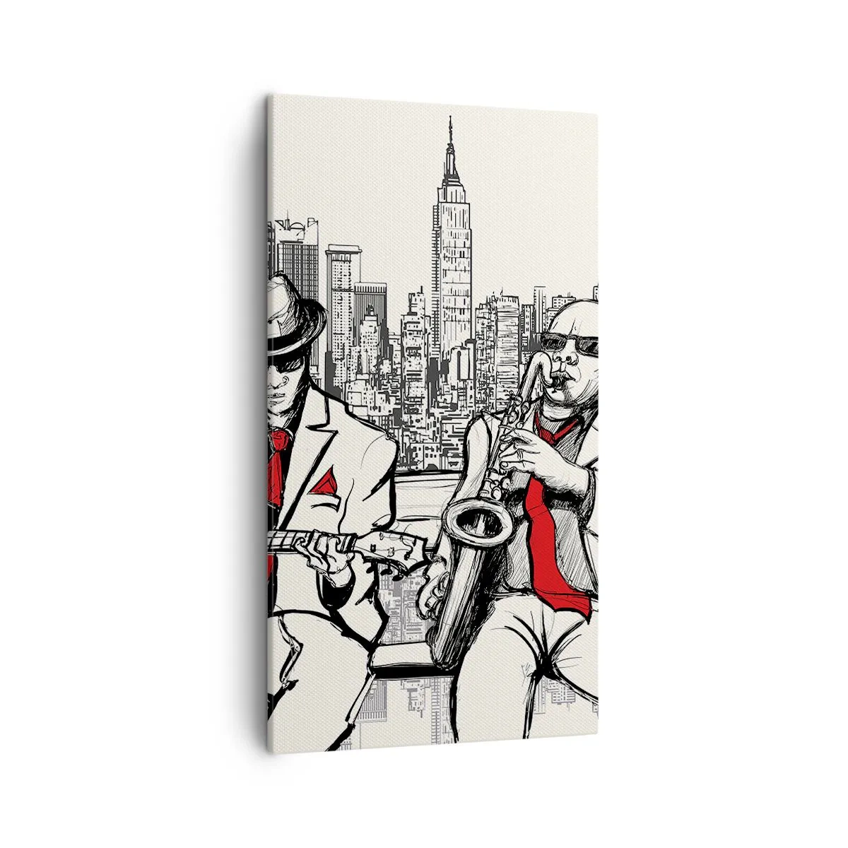 Canvas picture - New York Improvisation - 45x80 cm