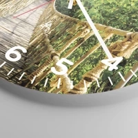 Clock face with numbers