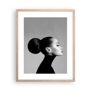 Poster in light oak frame - Modern Nefretete - 40x50 cm