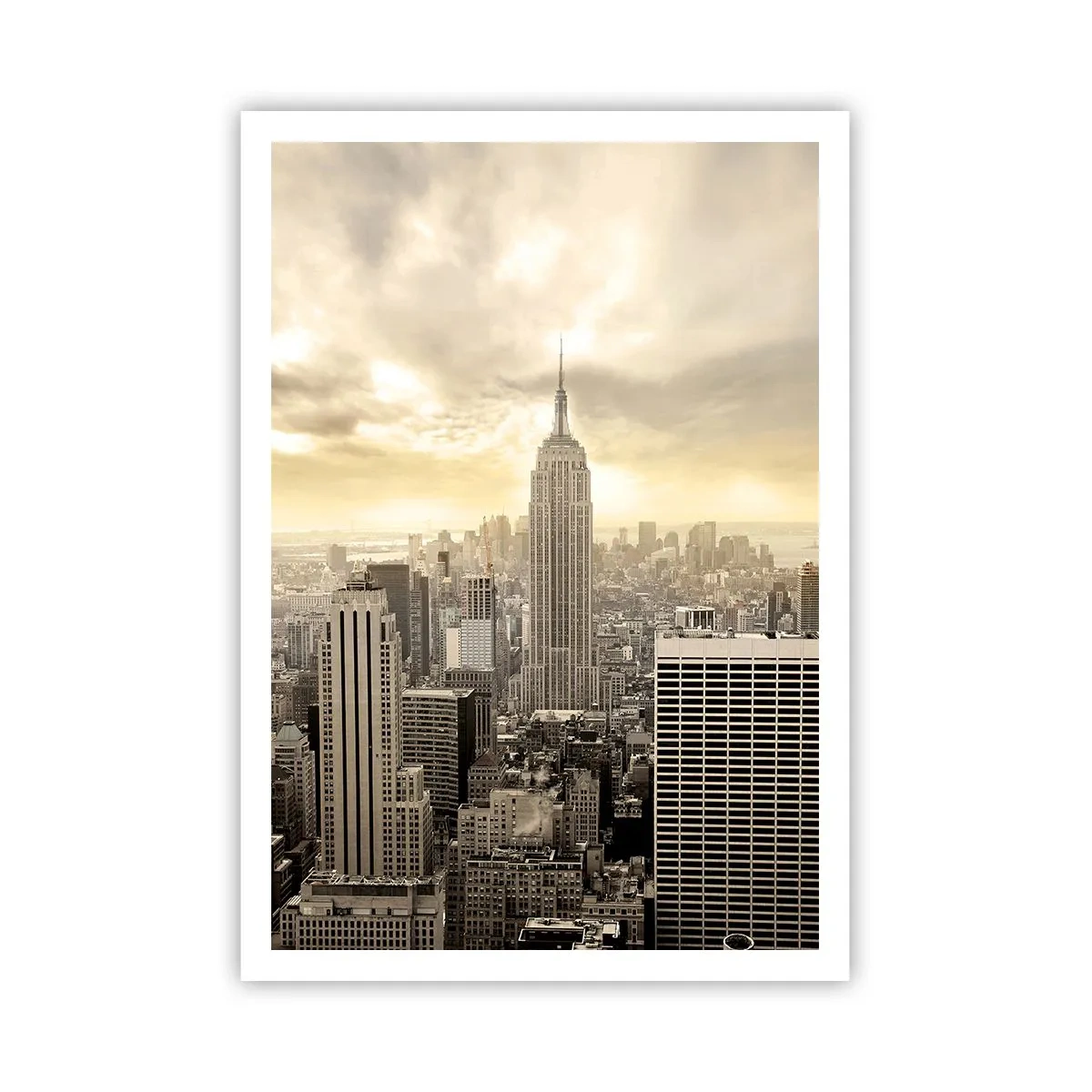 Poster - New York Woven in Grey - 70x100 cm