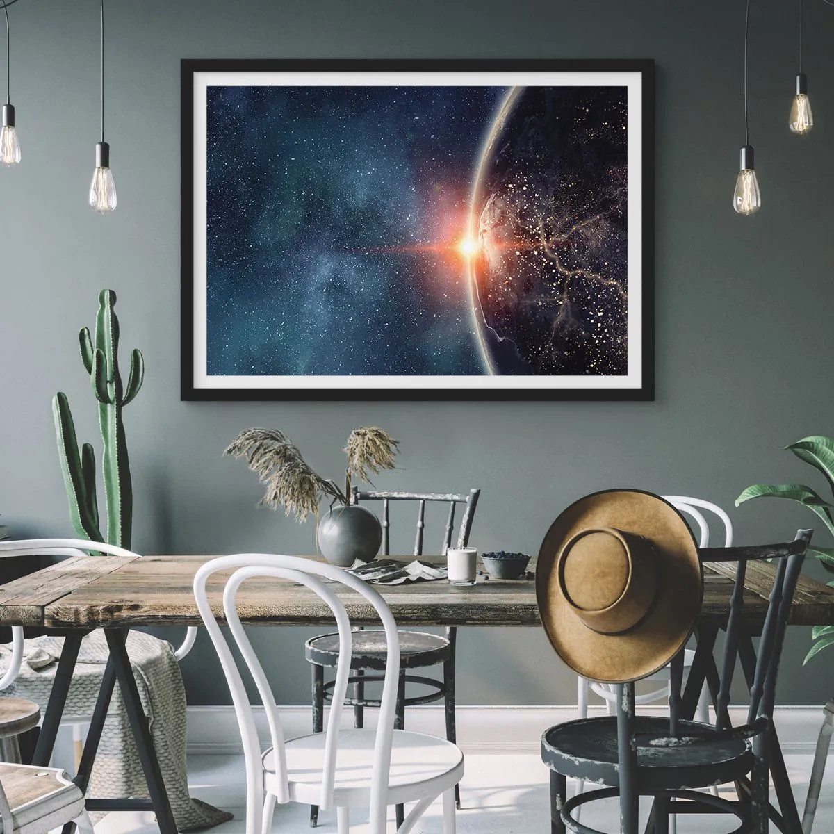 Poster in black frame - In a New Perspective - 70x50 cm
