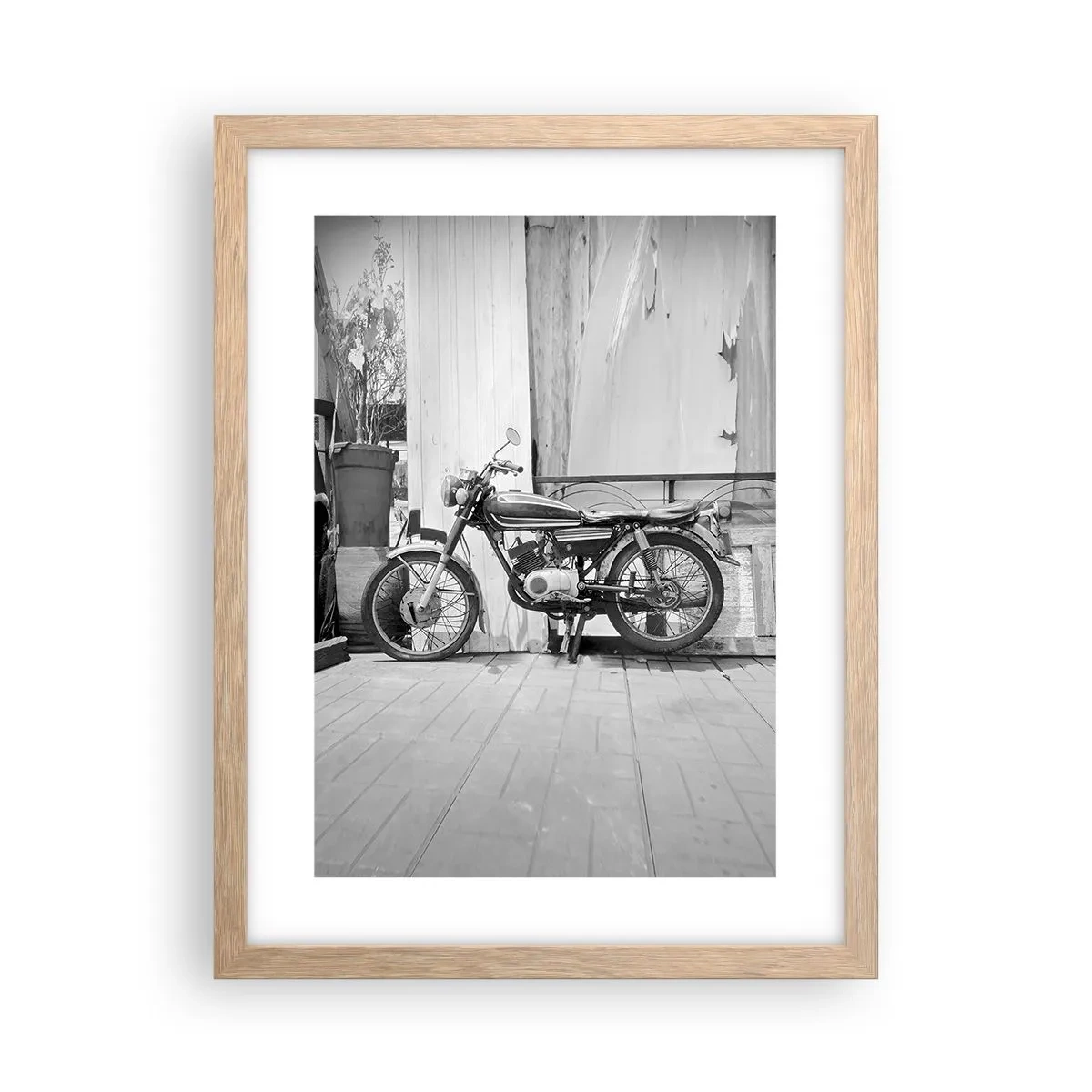 Poster in light oak frame - Classics above All - 30x40 cm