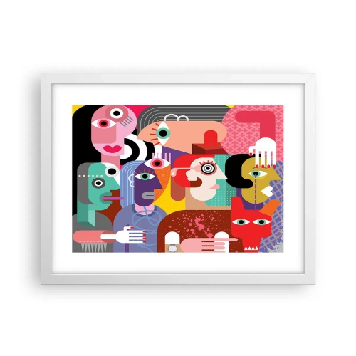 Poster in white frmae - Picasso Sent Us - 40x30 cm