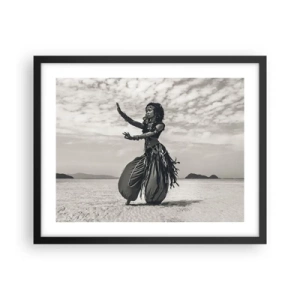 Poster in black frame - Dance of Southern Islands - 50x40 cm