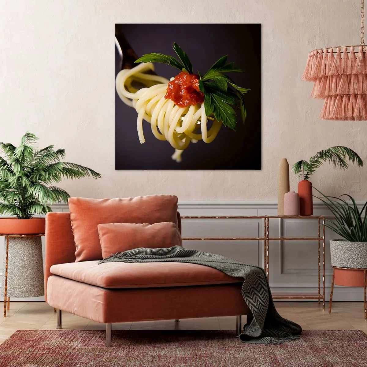 Canvas picture - Tasty Bite - 70x70 cm
