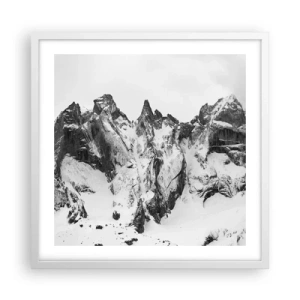 Poster in white frmae - Granite Ridge - 50x50 cm