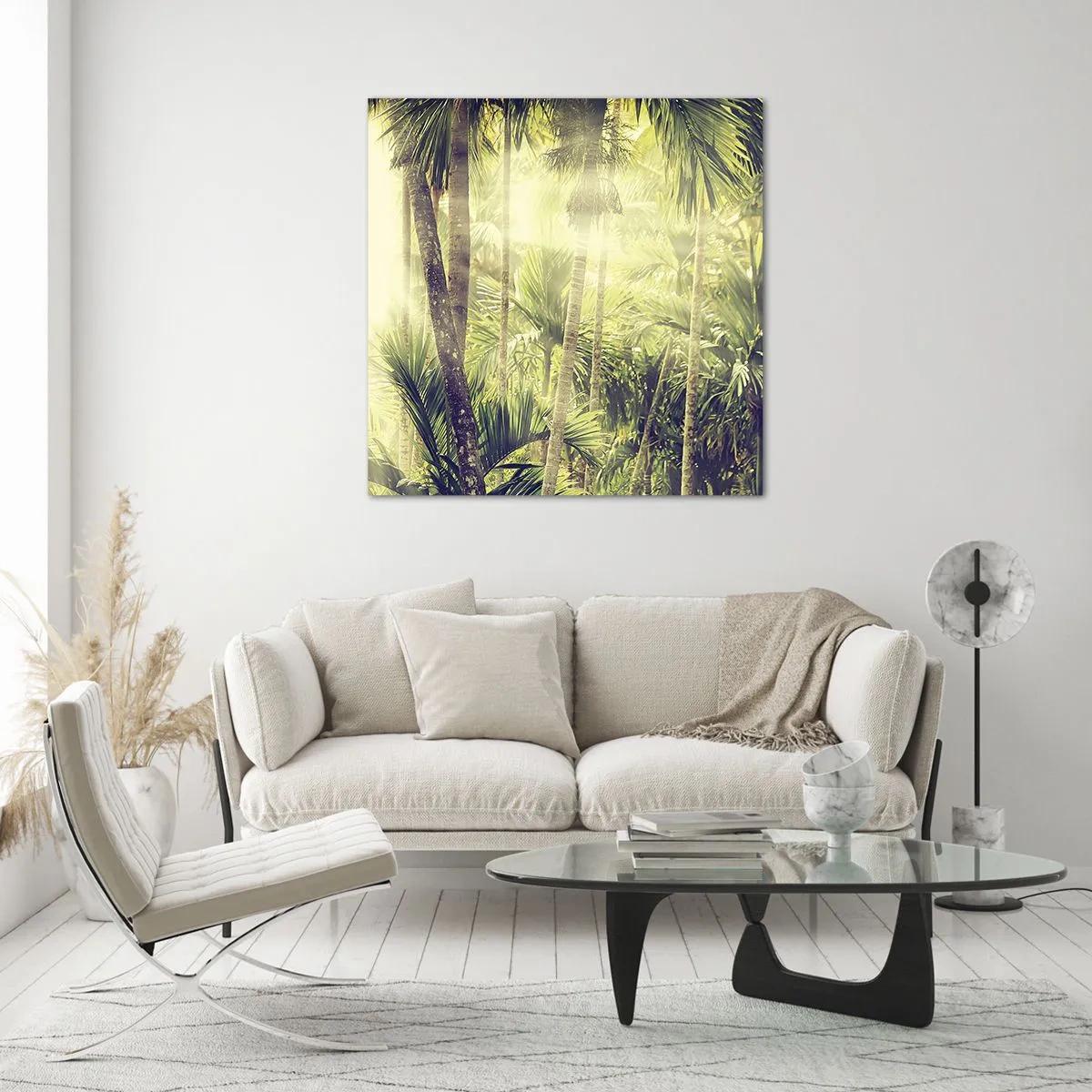 Glass picture - In Green Heat - 70x70 cm