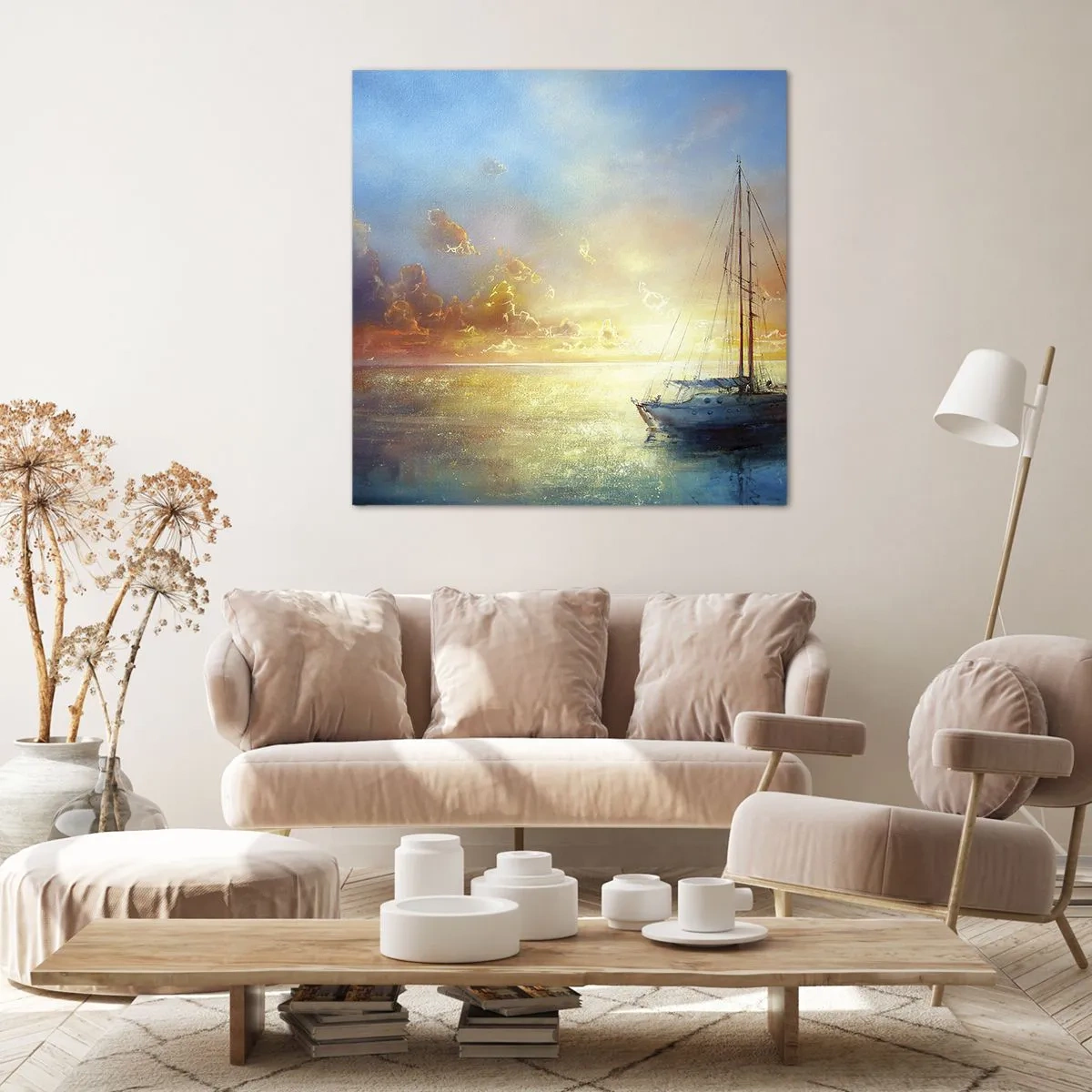 Canvas picture - In a Golden Bay - 60x60 cm