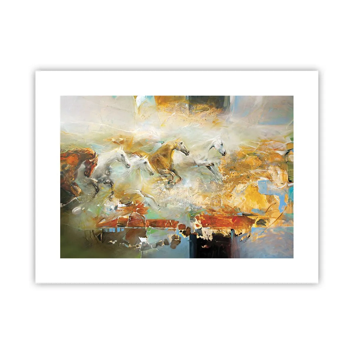 Poster - Gallopping through the World - 40x30 cm