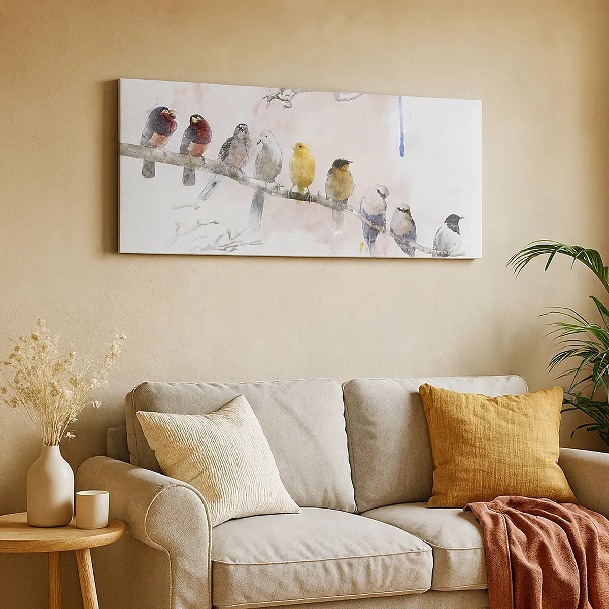 Canvas picture - Winged Encounter - 30x30 cm