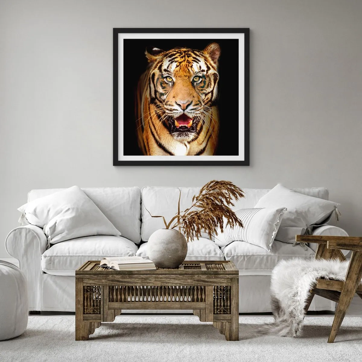 Poster in black frame - Wild at Heart - 40x40 cm