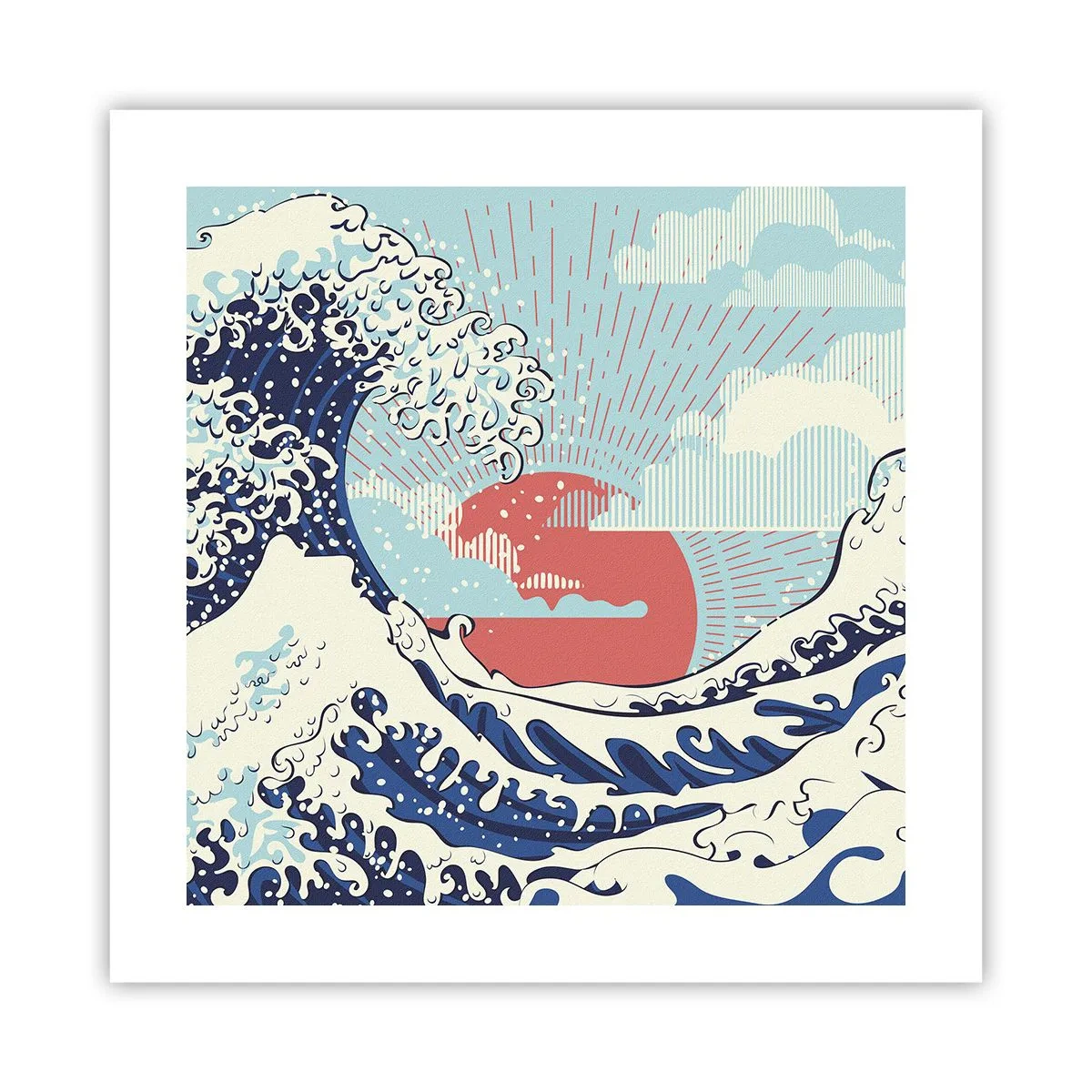 Poster - From Japanese Inspirations - 40x40 cm