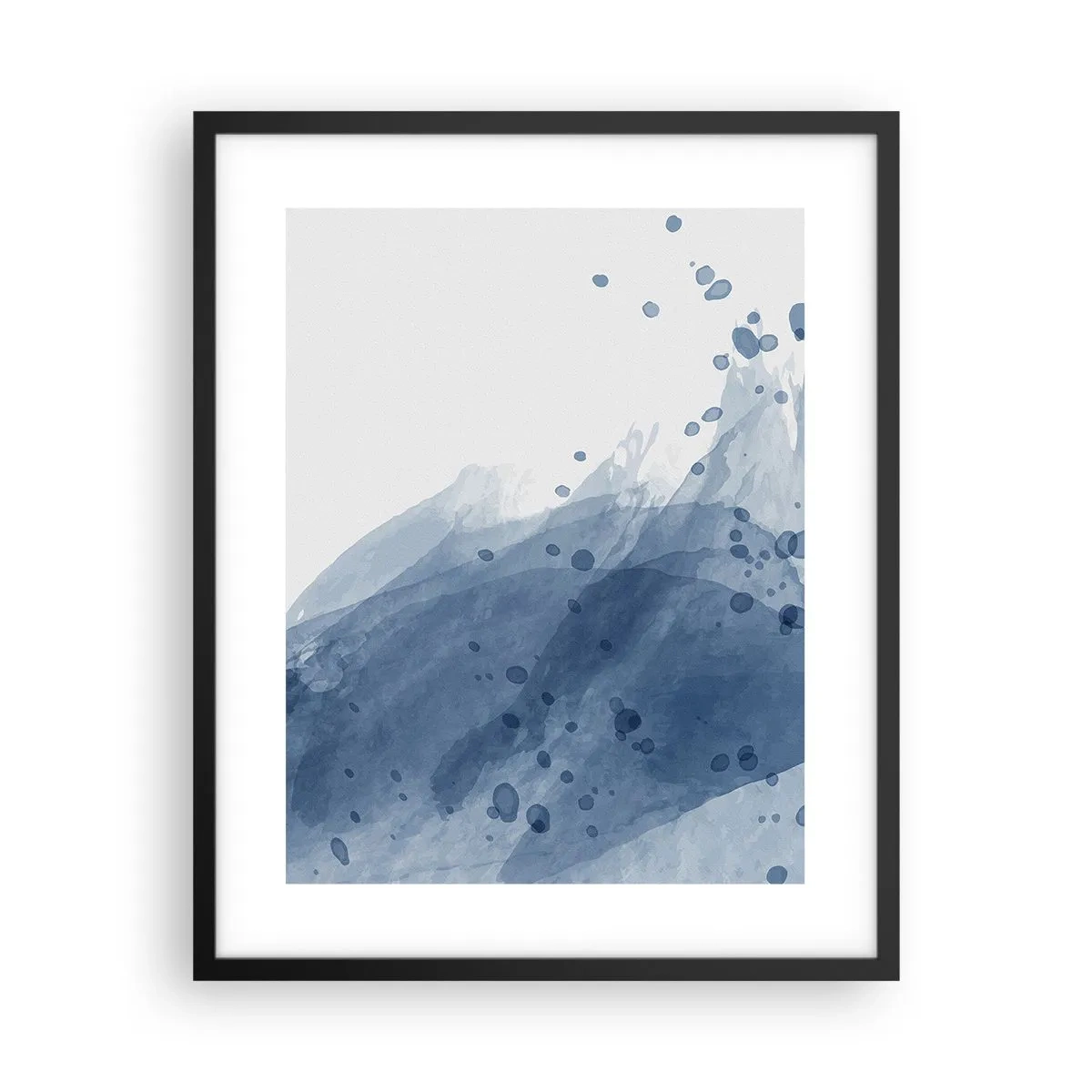 Poster in black frame - Blue Tulle - 40x50 cm