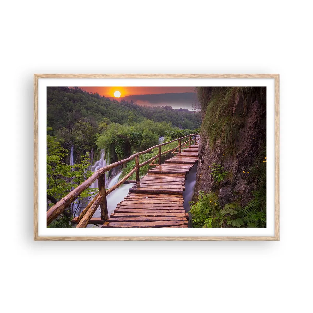 Poster in light oak frame - Unbelievable Beauty - 91x61 cm