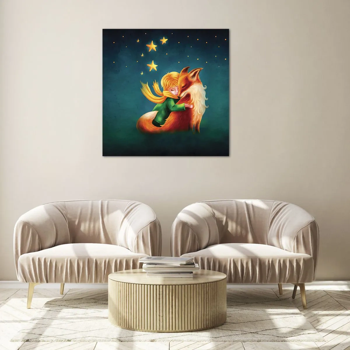 Glass picture - Little Prince - 50x50 cm