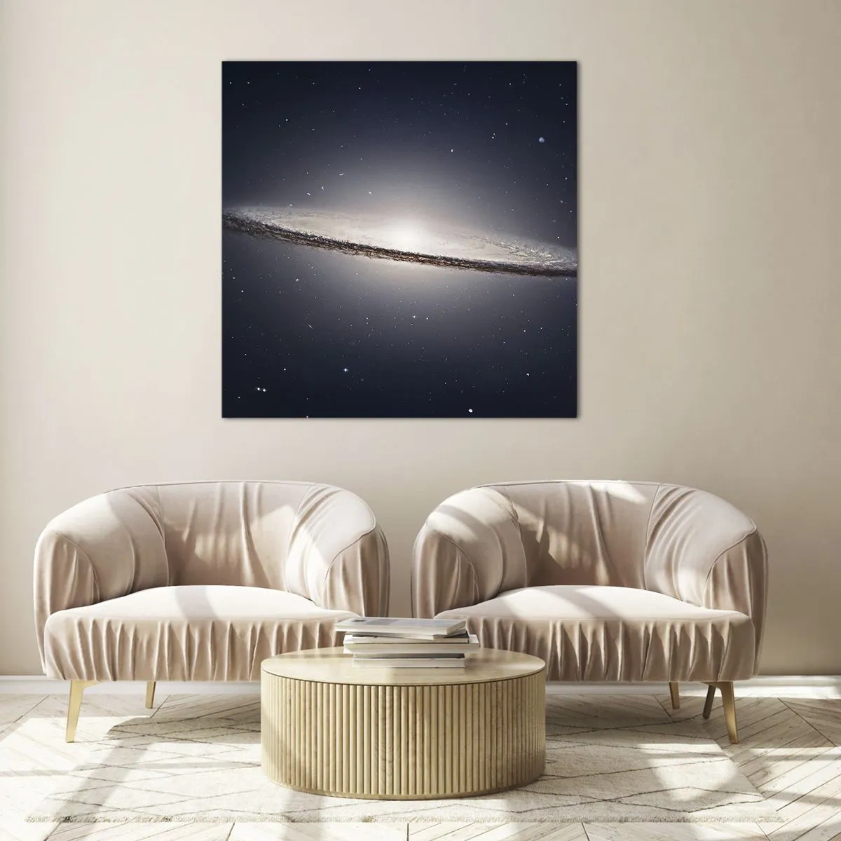 Glass picture - A Long Time Ago in a Distant Galaxy - 60x60 cm