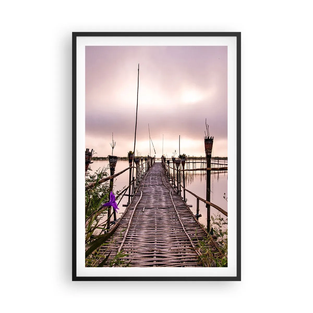 Poster in black frame - Peace and Quiet of Asia - 61x91 cm