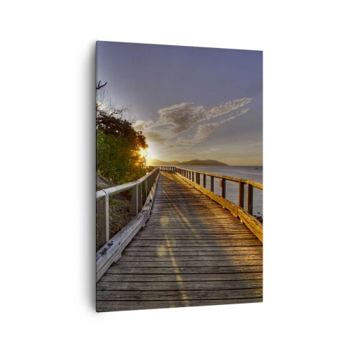 Canvas picture - Walking towards the Sun - 70x100 cm