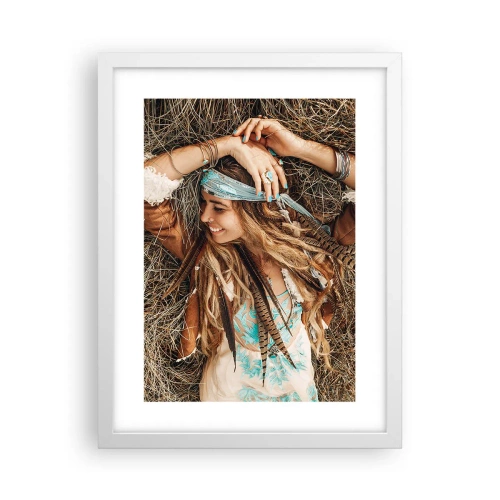 Poster in white frmae - On the Way to the Summer of Love - 30x40 cm