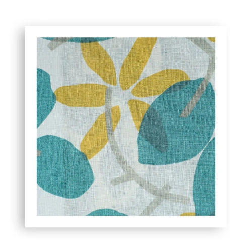Poster - Among Azure Leaves - 60x60 cm