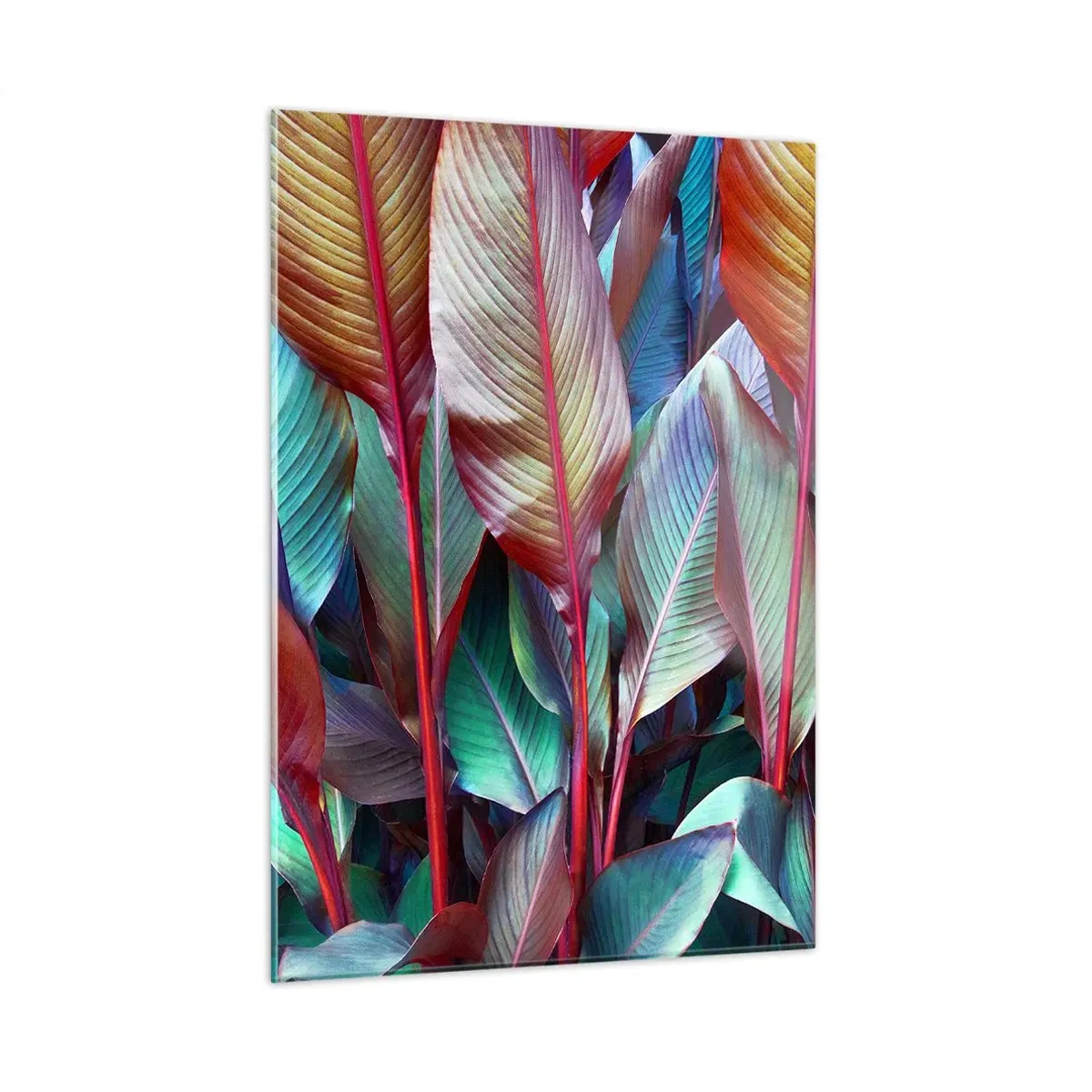Glass picture - Colourful Thicket - 50x70 cm
