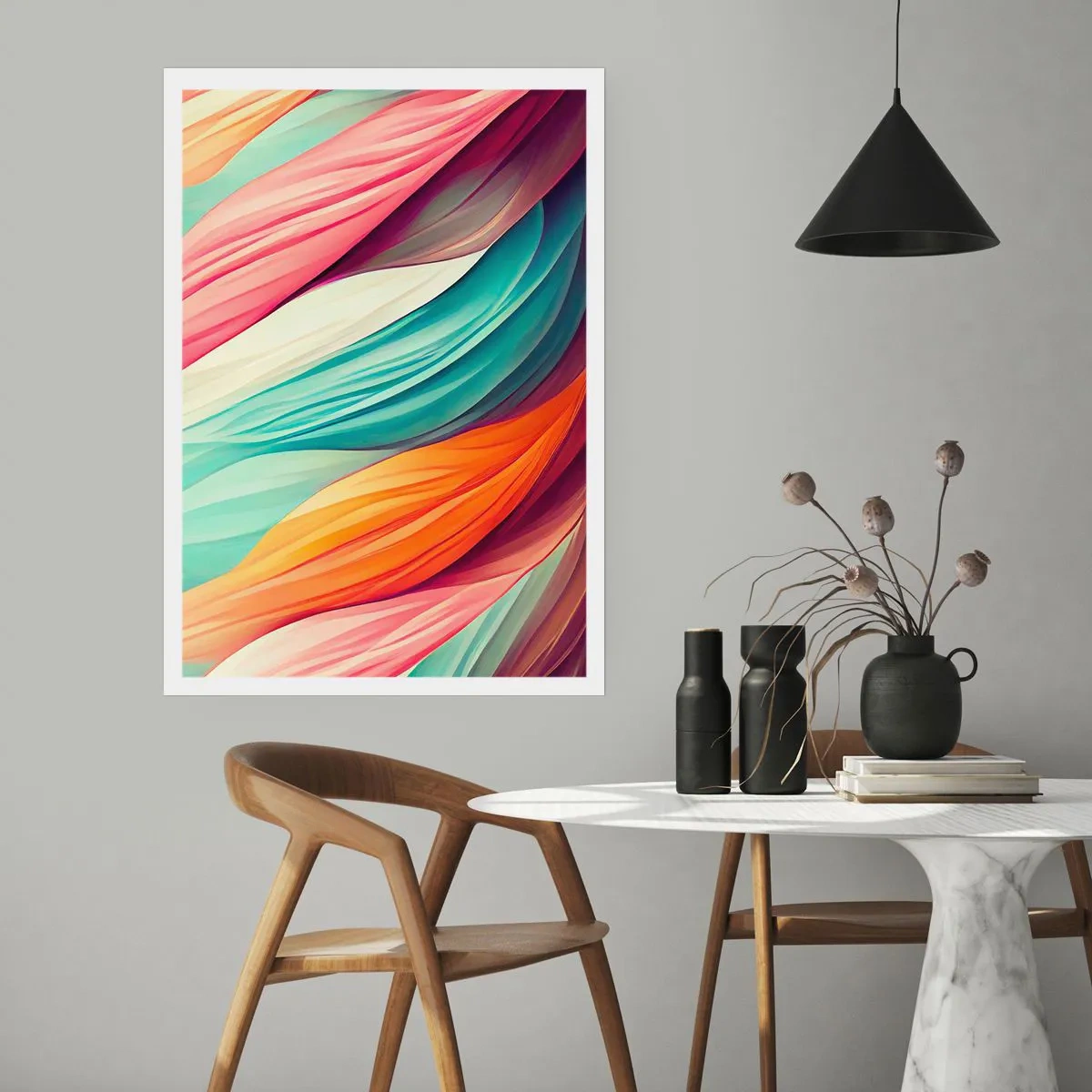 Poster - Rainbow Knot - 50x70 cm
