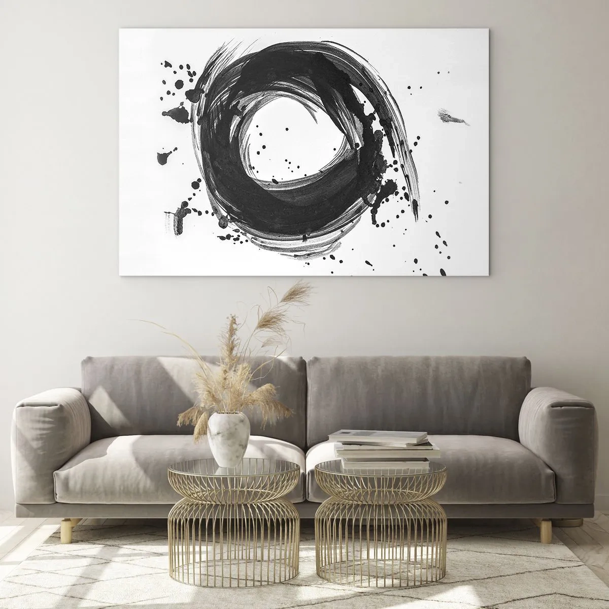 Glass picture - Whirl of Creation - 100x70 cm