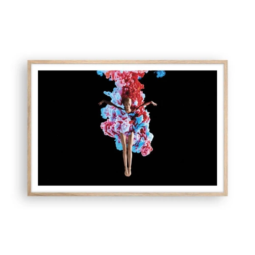 Poster in light oak frame - In Full Bloom - 91x61 cm