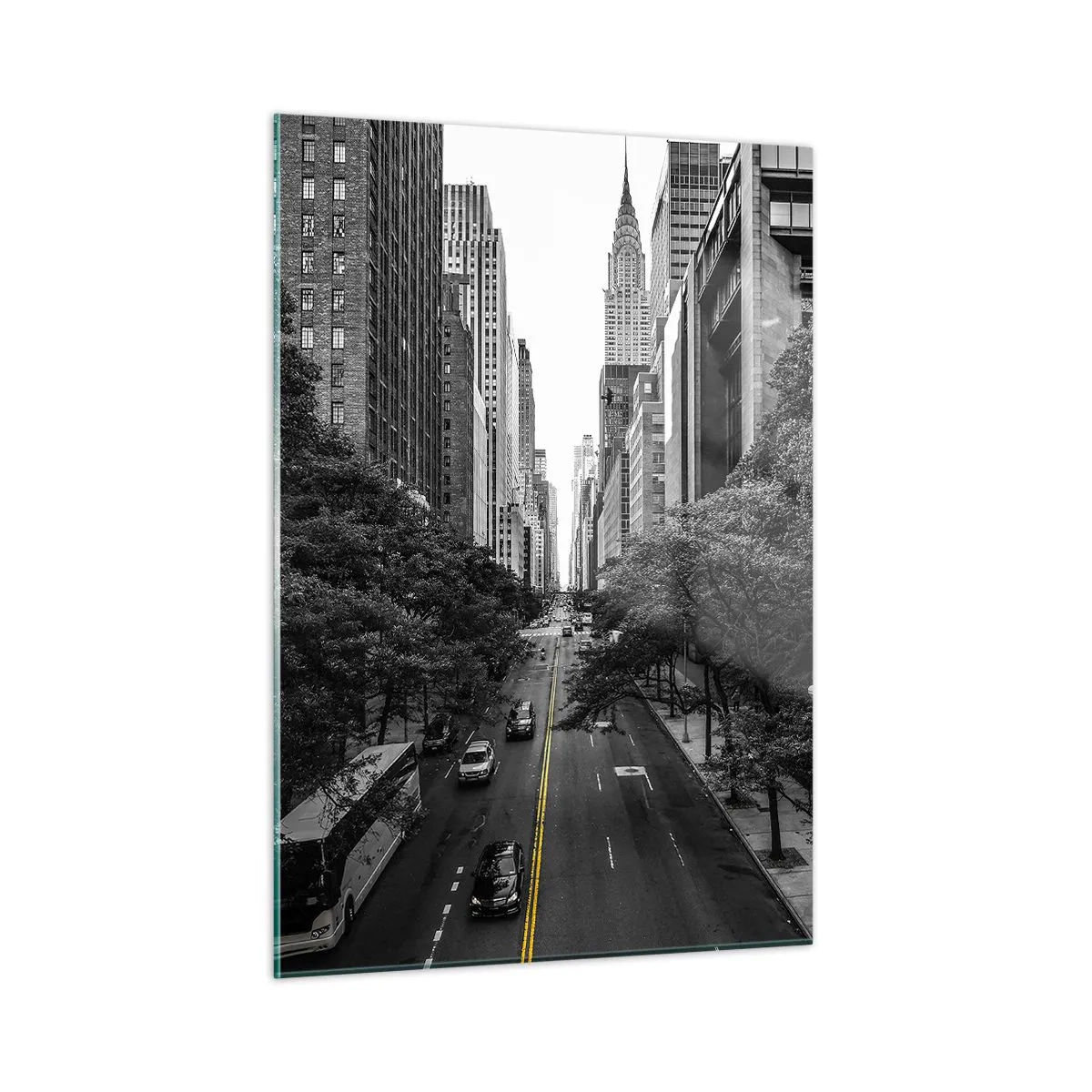 Glass picture - Morning in New York - 50x70 cm